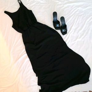 H&M Black Maxi Dress Sz 2